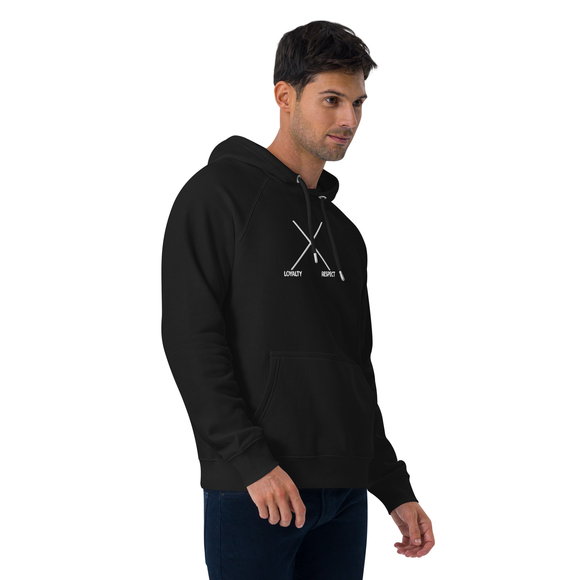 Loyalty Respect eco raglan hoodie