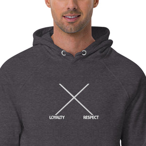 Loyalty Respect eco raglan hoodie